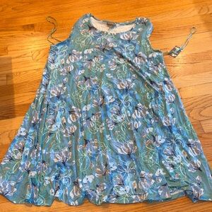 Style & Co. Blue Floral Mini Dress